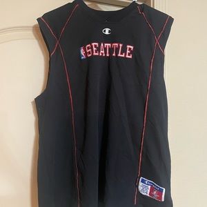 Vintage Seattle SuperSonics warm-up NBA Jersey stitched champion youth L Large